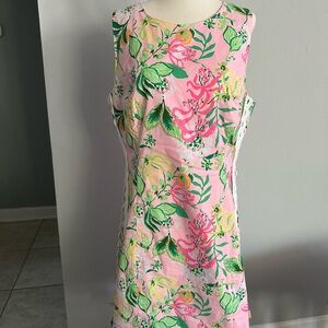 Lilly Pulitzer Pink and Green Floral Romper